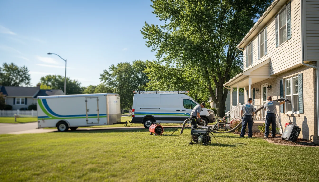 Flooded Basement Restoration And Cleanup With Repair in Toluca, IL near me